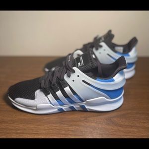 💥Adidas Originals EQT Support ADV Trainers Black/Blue/Gray